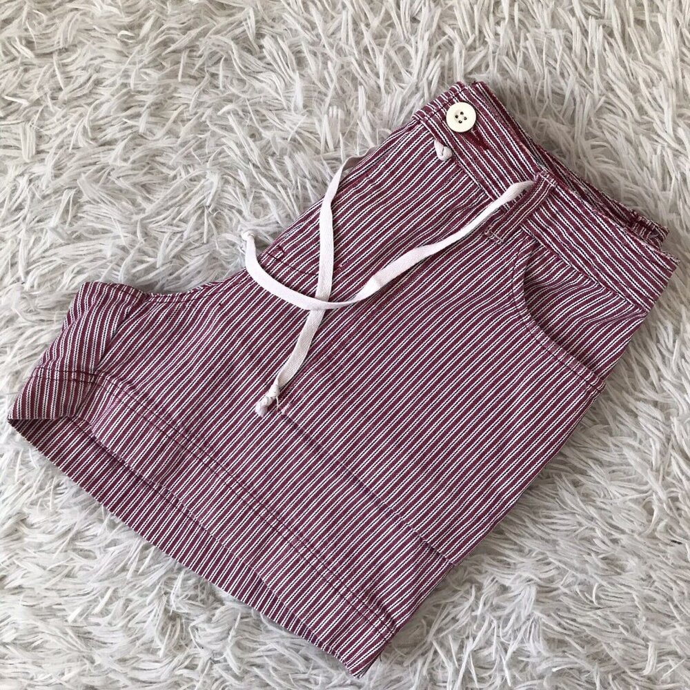 Riveted By LEE Womens Striped Cotton Shorts size 6M - Picture 6 of 9